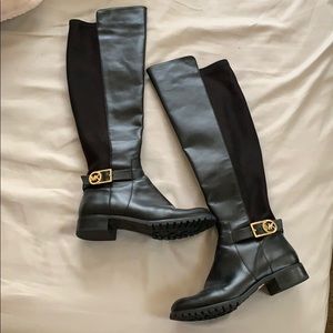 Black riding boots